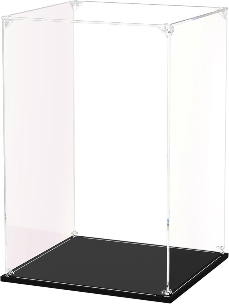 dofopo Clear Acrylic Display Case, Self-Assemble Showcase for Collectibles, Action Figures, Dolls- Alternative Glass Box for Commemorative Gifts (7x7x12inch,18x18x30 cm) - Image 1